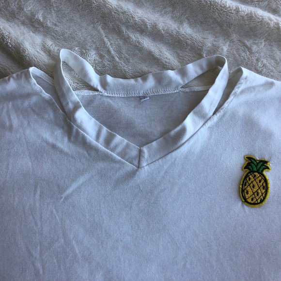 π3 for $15πCrop Top with Embroidered Pineapple - Picture 2 of 7